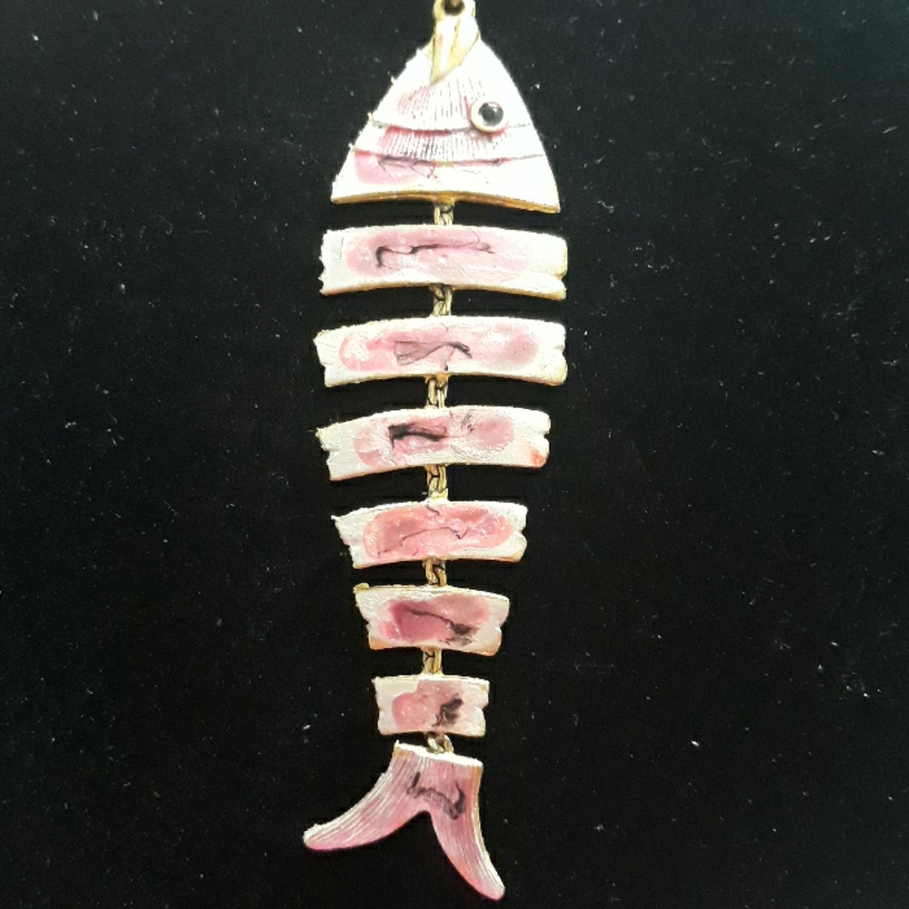 Vintage fish necklace